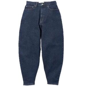 GU And Beautiful People Brushed Ballon Jeans Tapered Dark Denim XL Collab Unisex